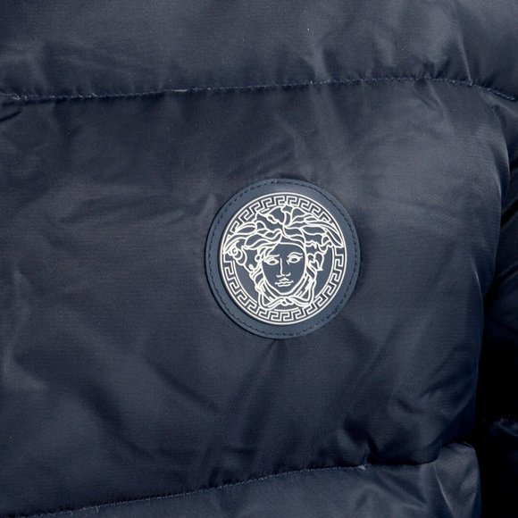 Versace Men'sDistressed Hooded Parka Jacket